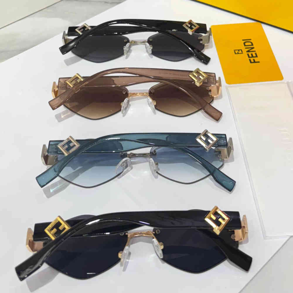 Fendi Black & Golden Premium Women's Sunglasses-3