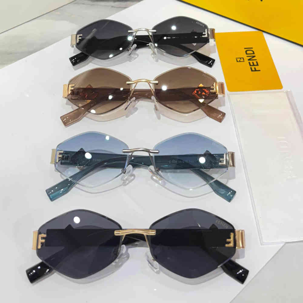 Fendi Black & Golden Premium Women's Sunglasses-2