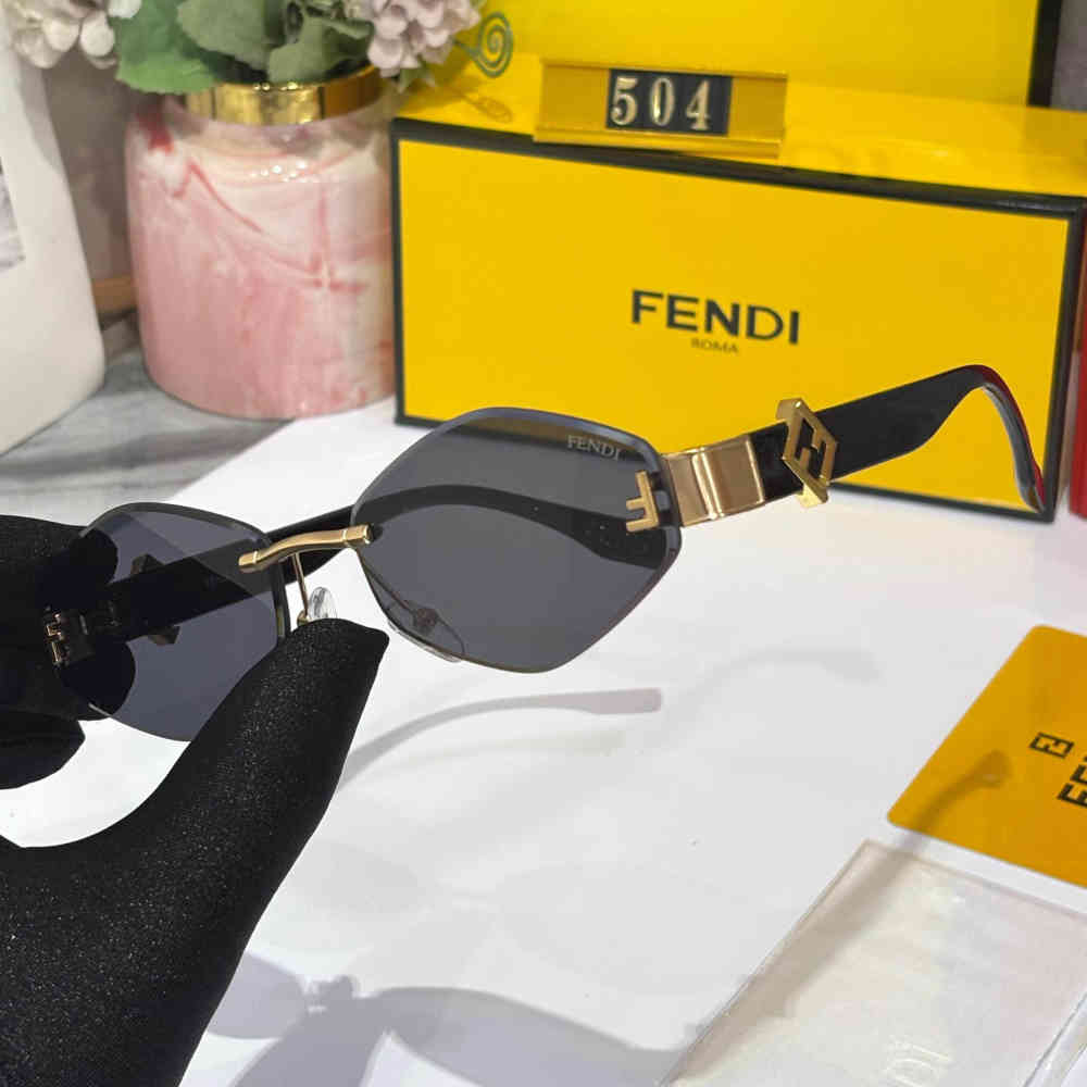 Fendi Black & Golden Premium Women's Sunglasses-1