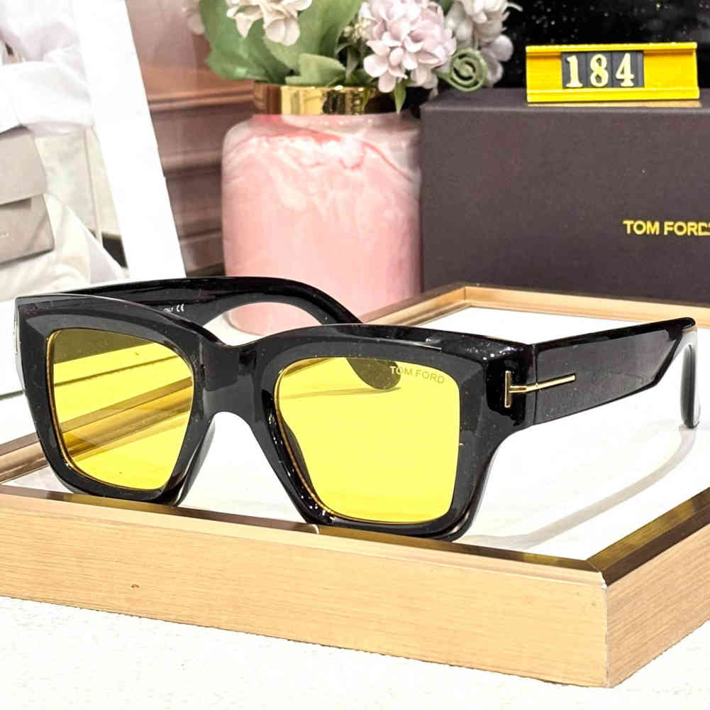 Golden Tom Ford Black Luxury Sunglasses