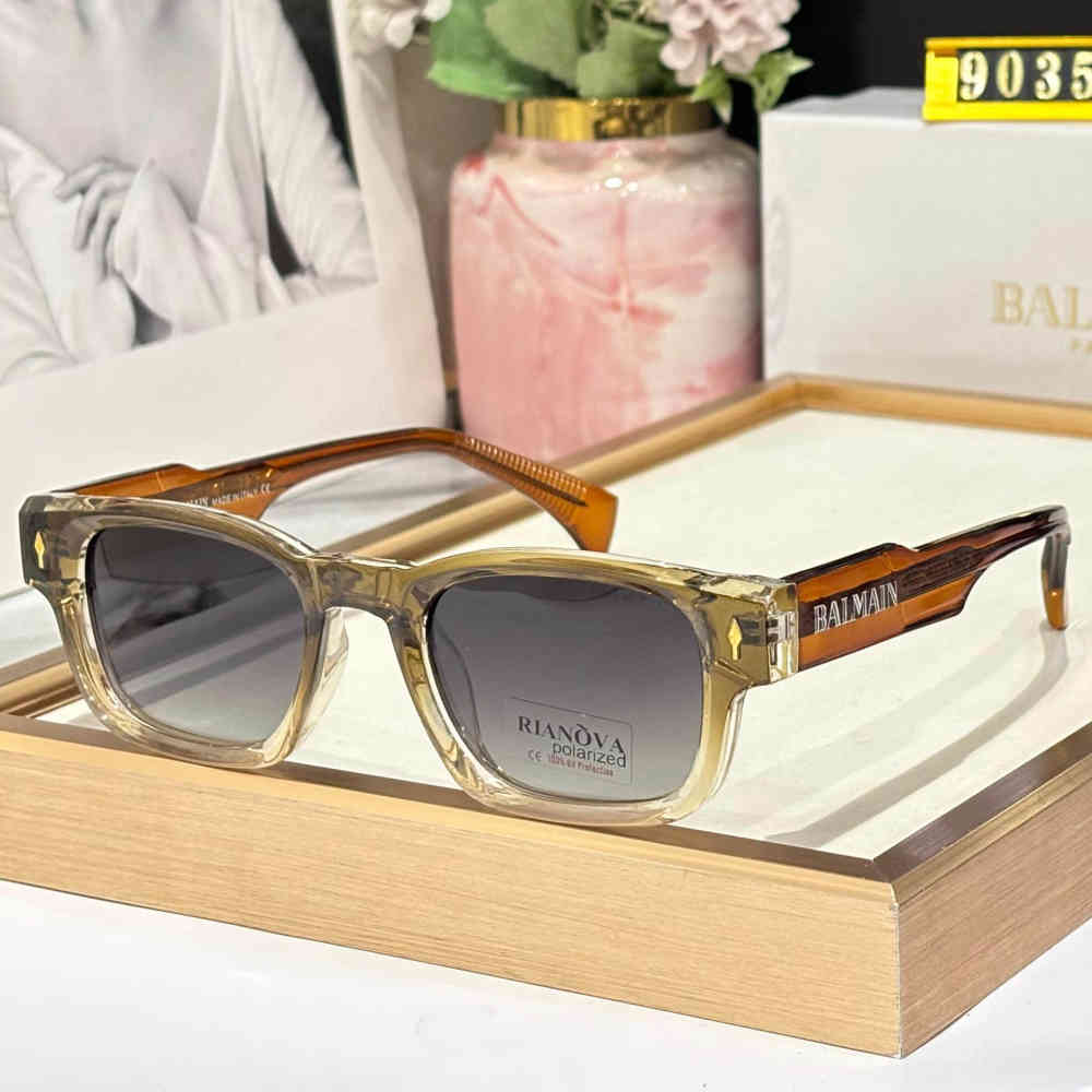 Grey Balmain Dark Brown Luxury Sunglasses