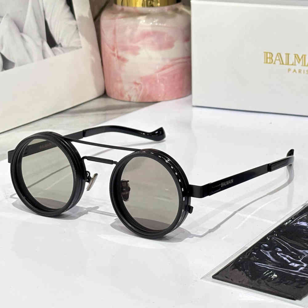 Black Balmain Lens Changing Silver Luxury Sunglasses
