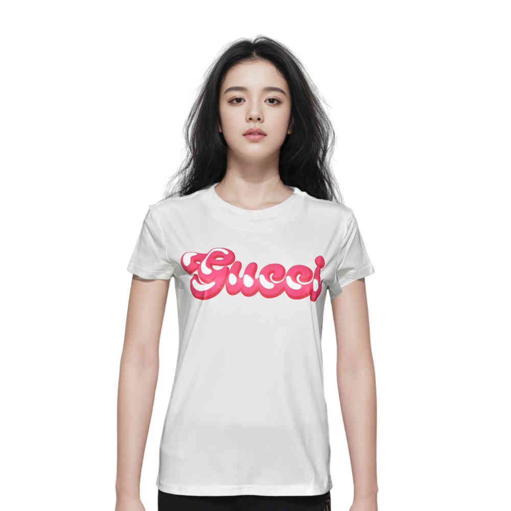 Gucci White Premium Quality Women T-shirt-thumb-0
