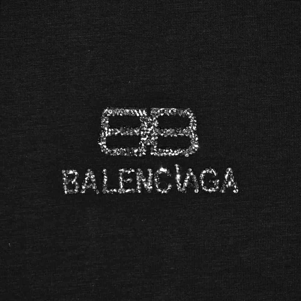 Balenciaga Black Premium Quality Women T-shirt-thumb-2
