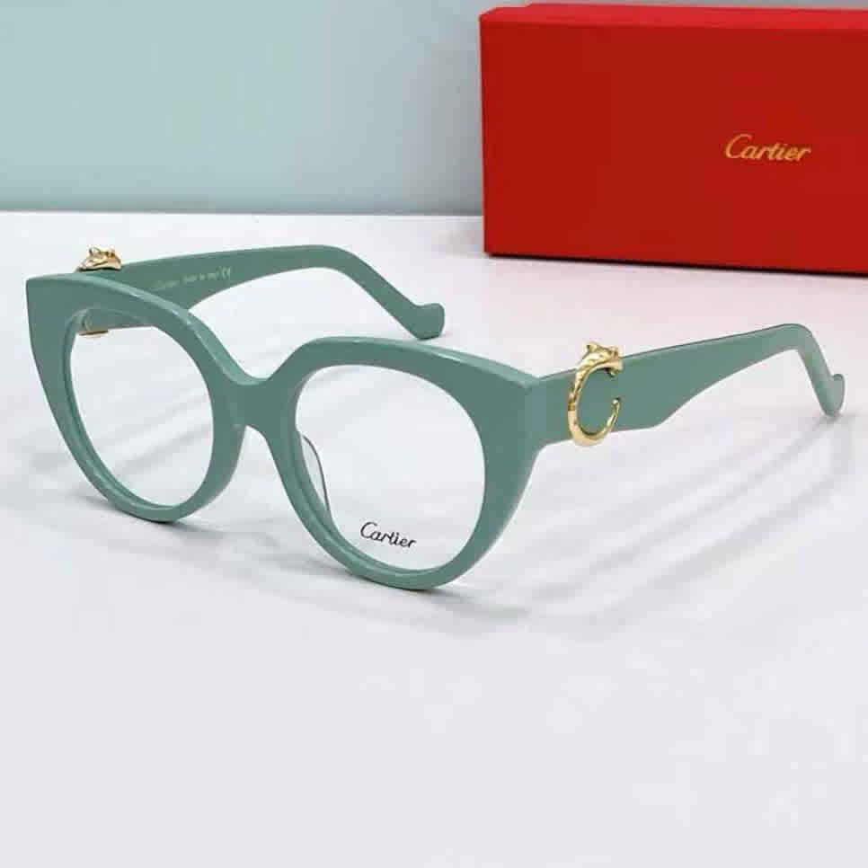 Green Cartier Black & Golden Premium Women's Sunglasses