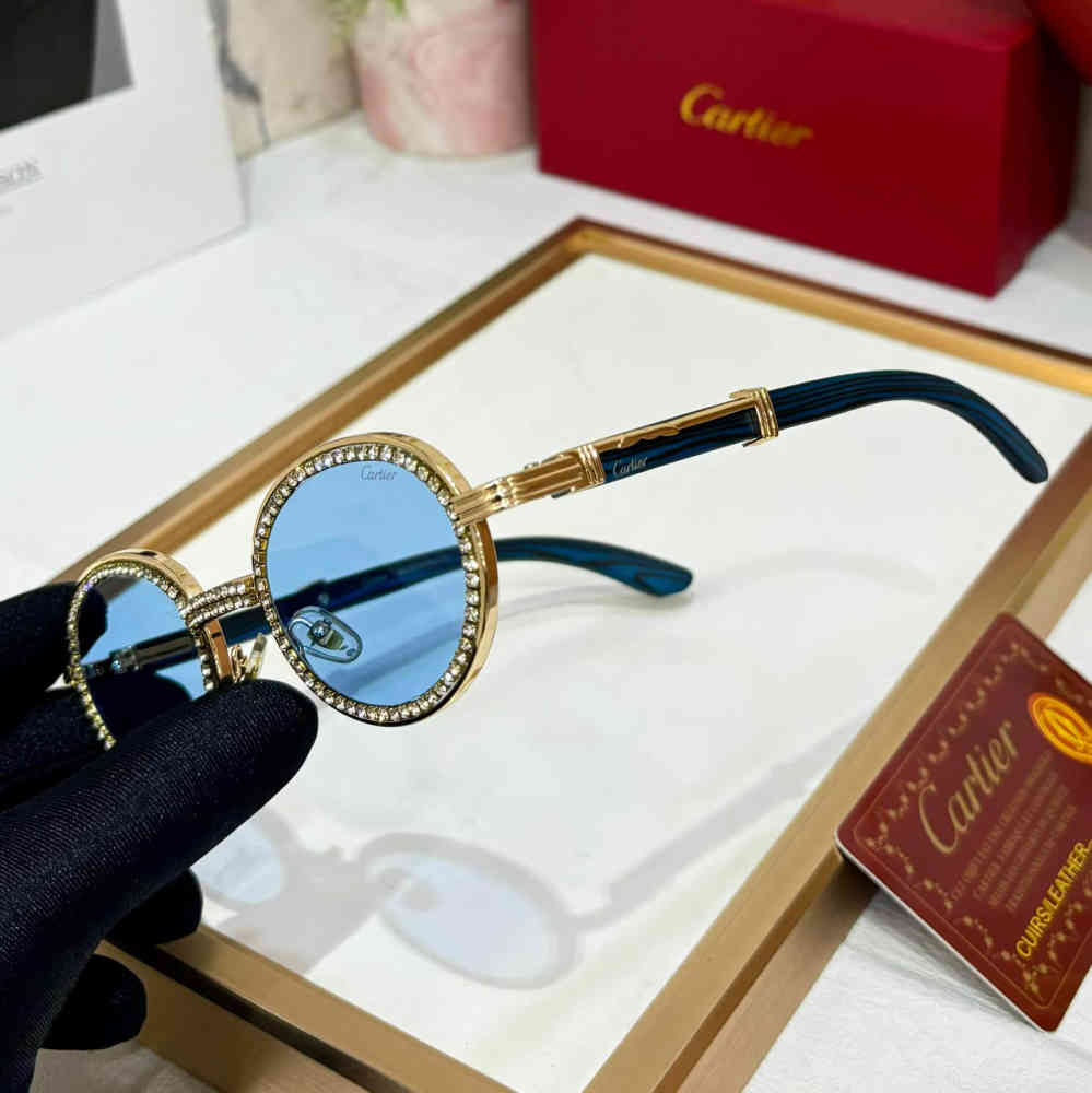 Cartier Blue Premium Women's Sunglasses-thumb-1