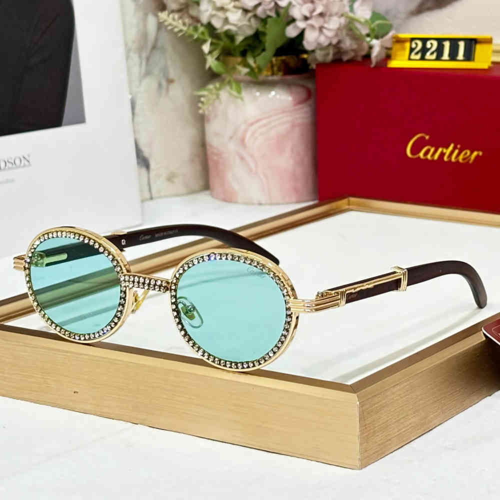 Green Cartier Grey Premium Women's Sunglasses