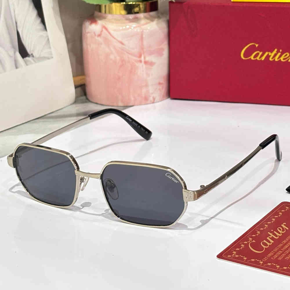 Black Cartier Green Premium Women's Sunglasses