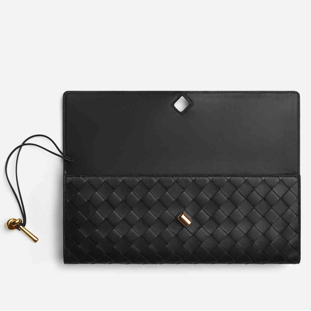 Bottega Veneta Long Andiamo Black Handbag-2