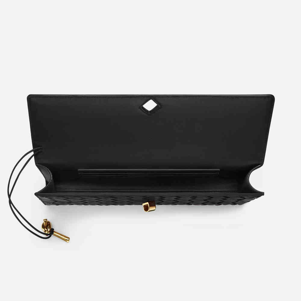 Bottega Veneta Long Andiamo Black Handbag-3