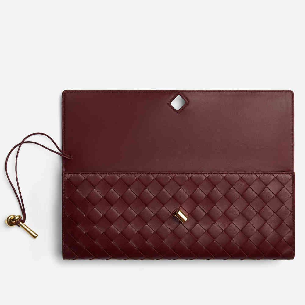 Bottega Veneta Long Andiamo Wine Handbag-2