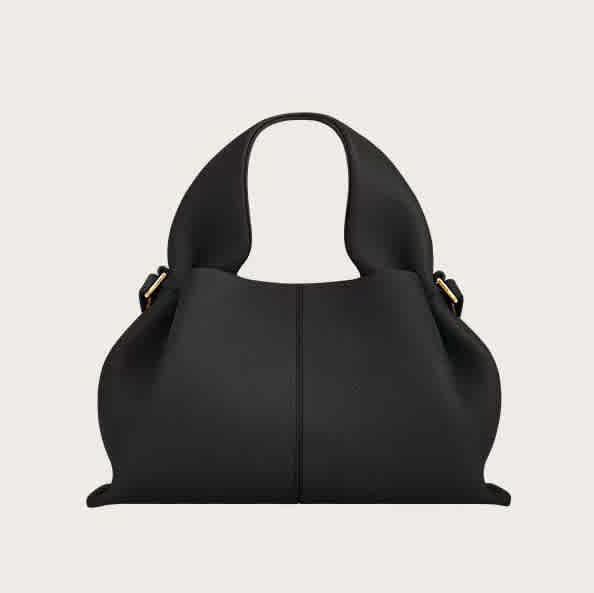 Black Polene Numero Neuf Wine Handbag