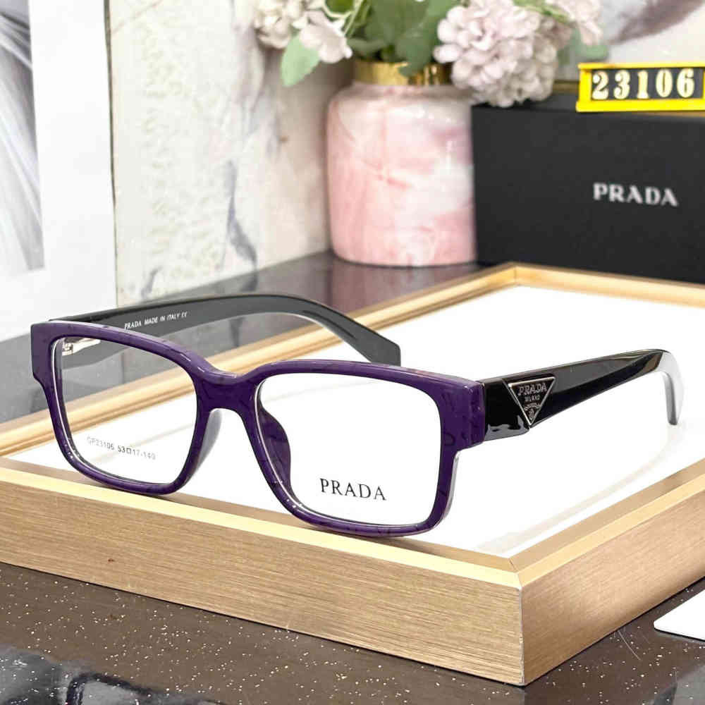 Purple Prada Blue Luxury Sunglasses