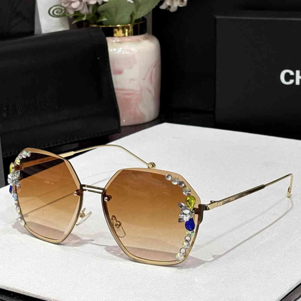 Chanel Brown Premium Women's Sunglasses-thumb-0