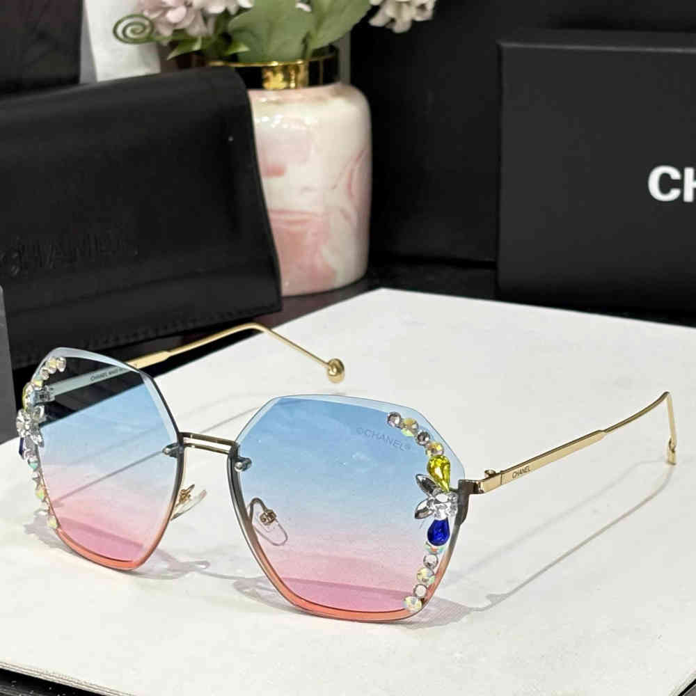 Blue Chanel Pink Premium Women's Sunglasses
