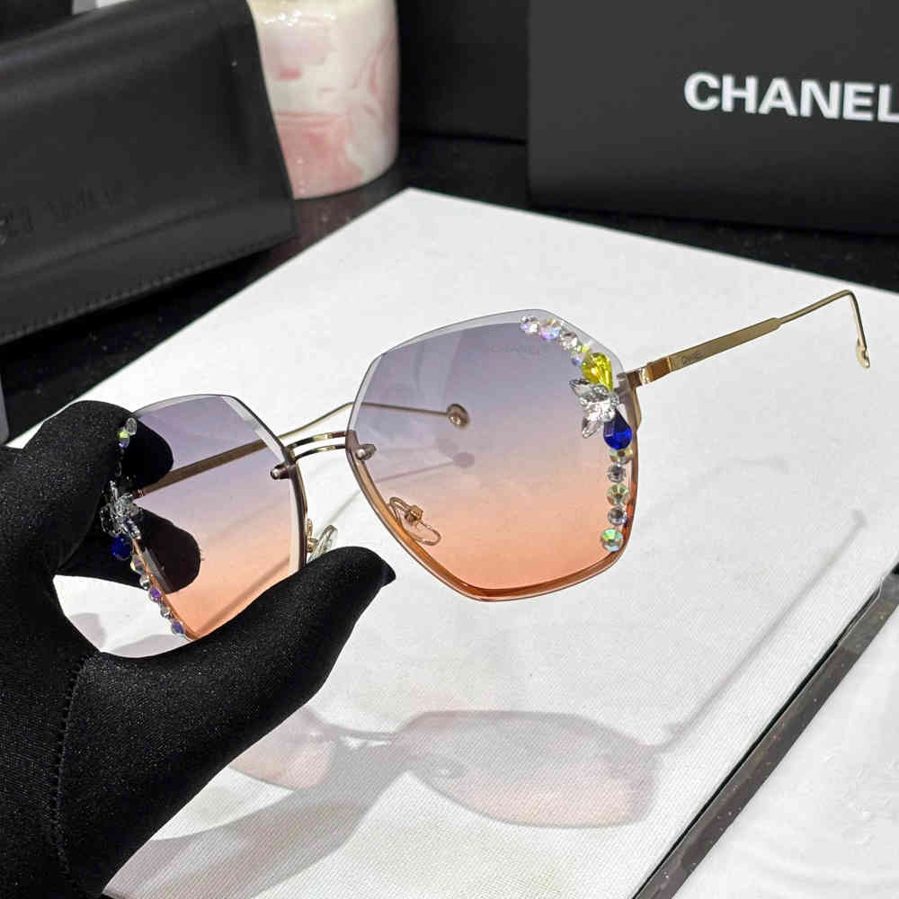 Chanel Orange Premium Women's Sunglasses-1