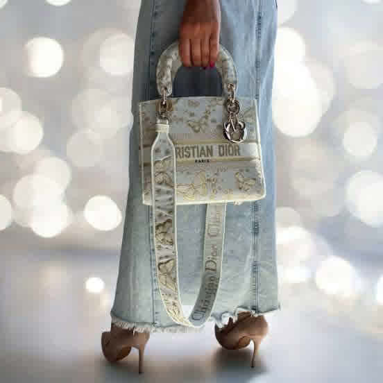 Dior Lady My ABC Butterfly Premium Quality Handbag-thumb-2