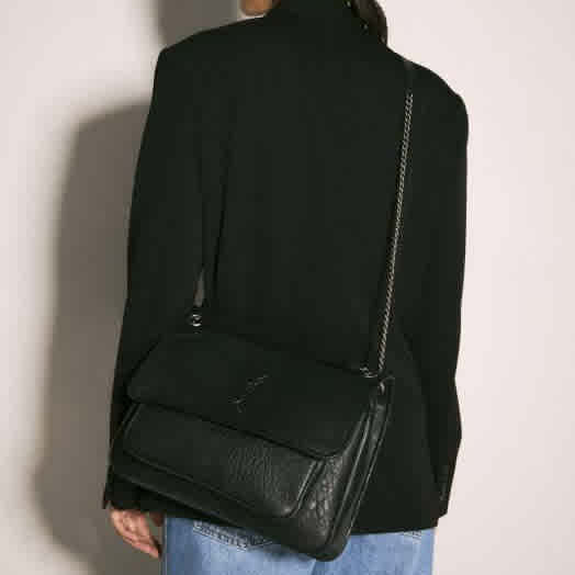 YSL Saint Laurent Niki Large Leather Premium Shoulder Bag-2