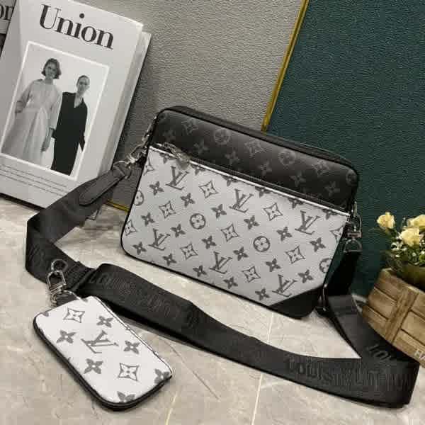 Louis Vuitton Abloh Trio Messenger White Sling Bag-thumb-2