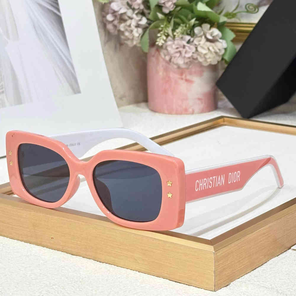 Pink Dior Green Premium Women's Sunglasses