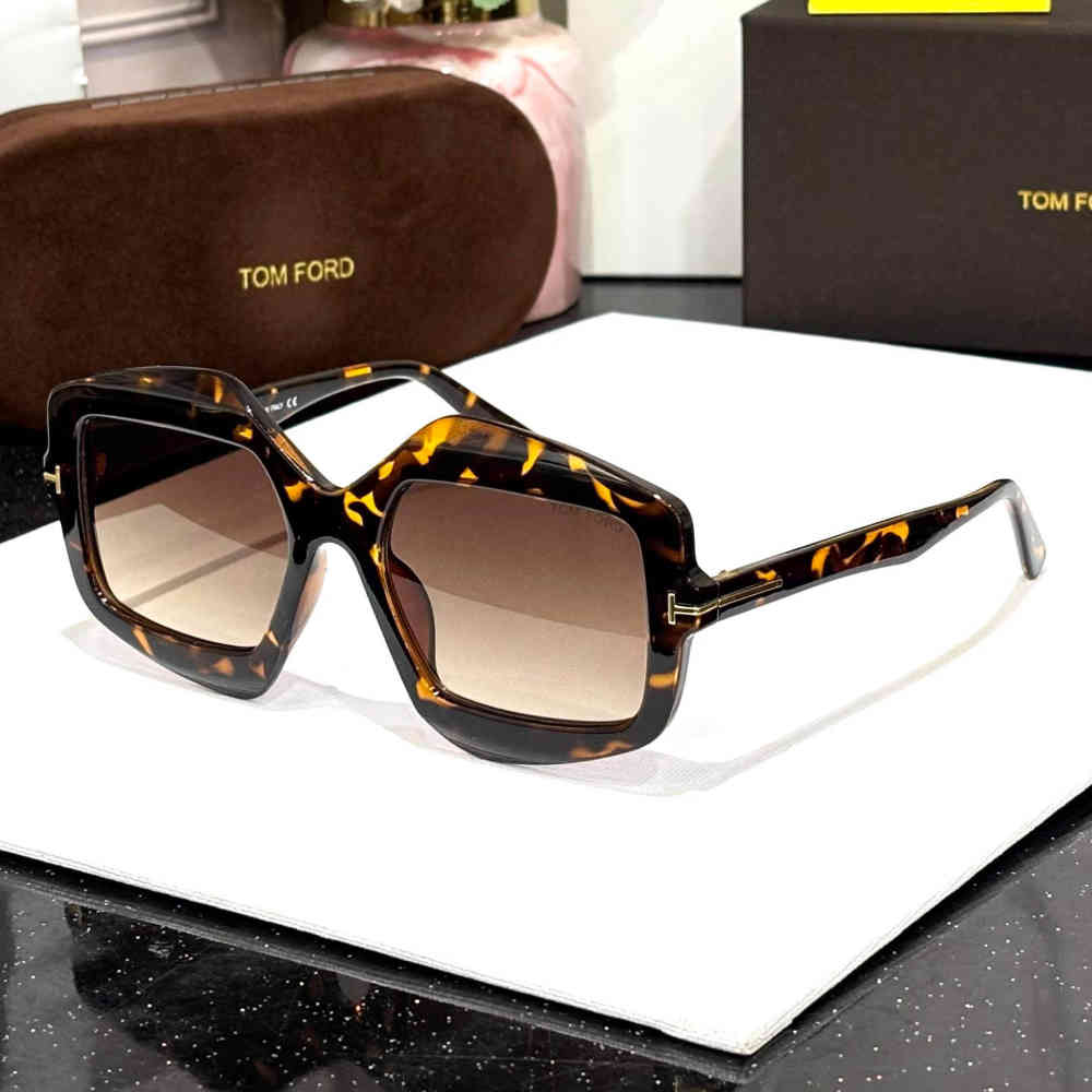 Brown Tom Ford Black Premium Women's Sunglasses