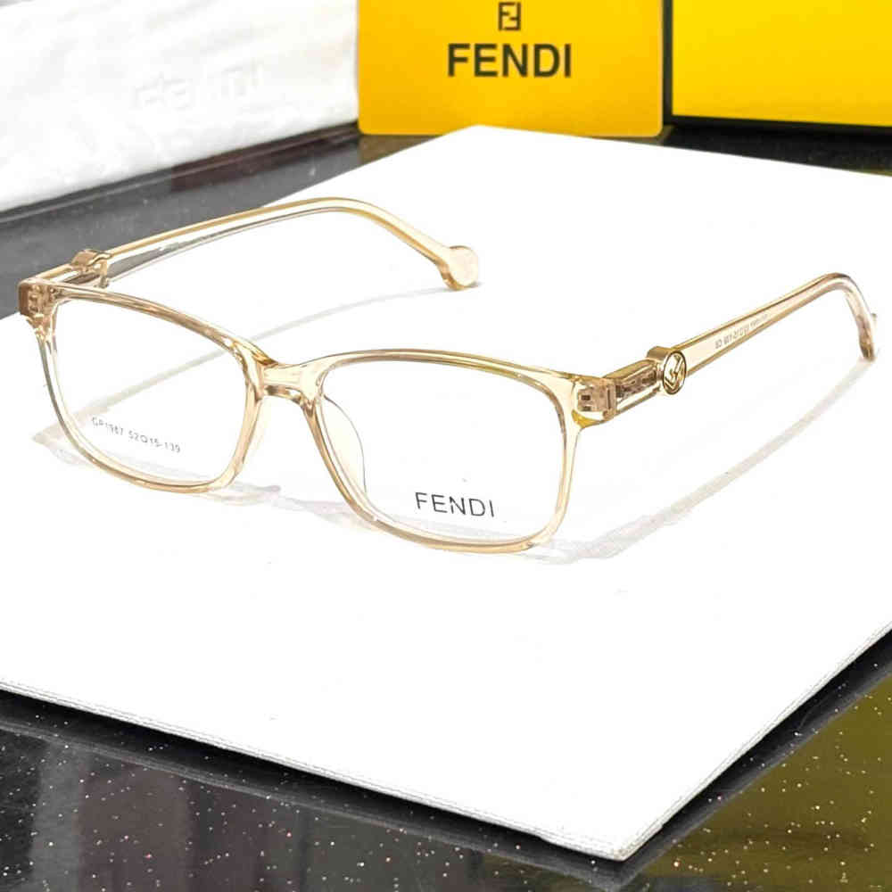 Transparent Fendi Black Premium Women's Sunglasses