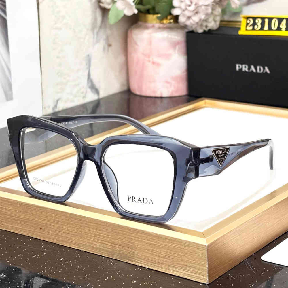 Dark Grey Prada Black Luxury Sunglasses