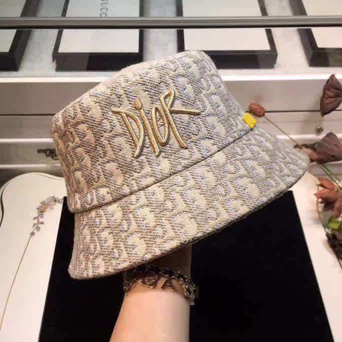 Dior Cream Premium Bucket Hat-3