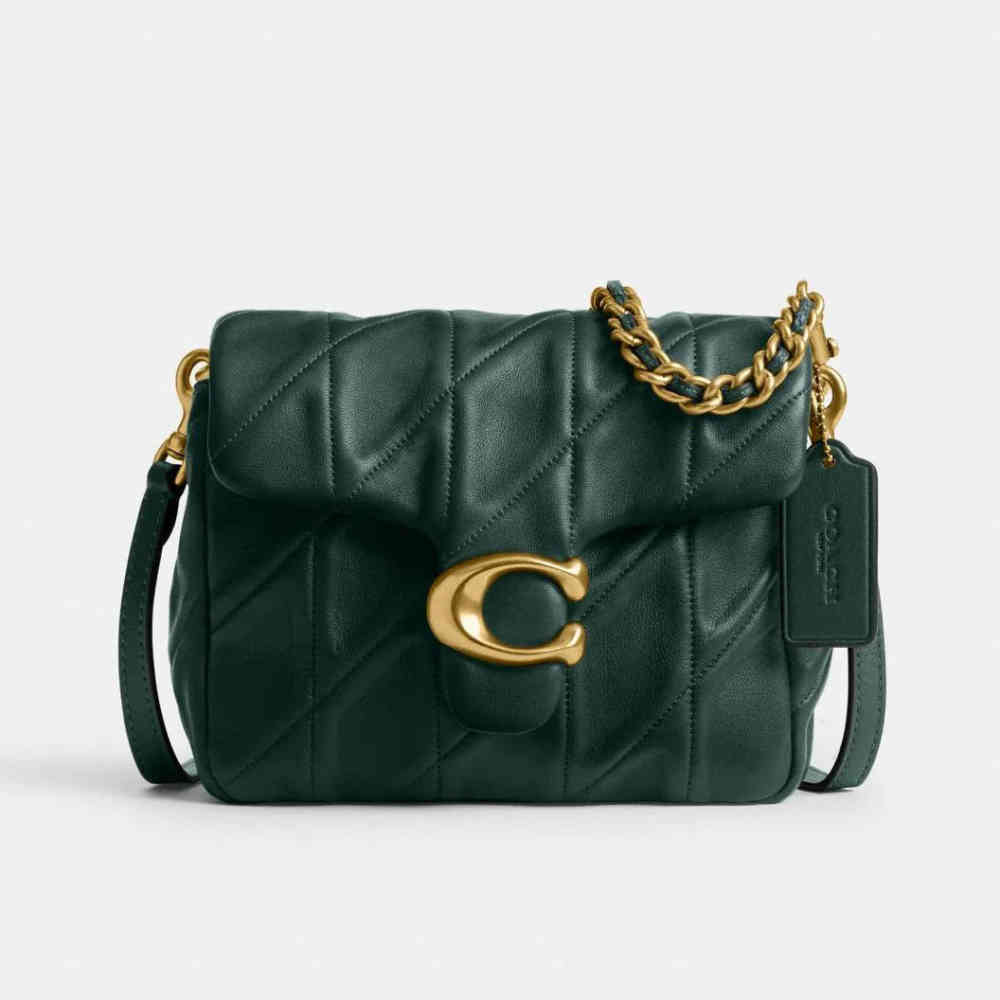 Coach Time Square Tabby Green Sling Bag-thumb-0