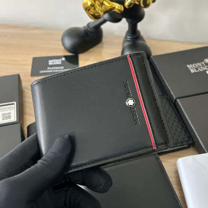 Mont Blanc Black Premium Compact Wallet-thumb-0