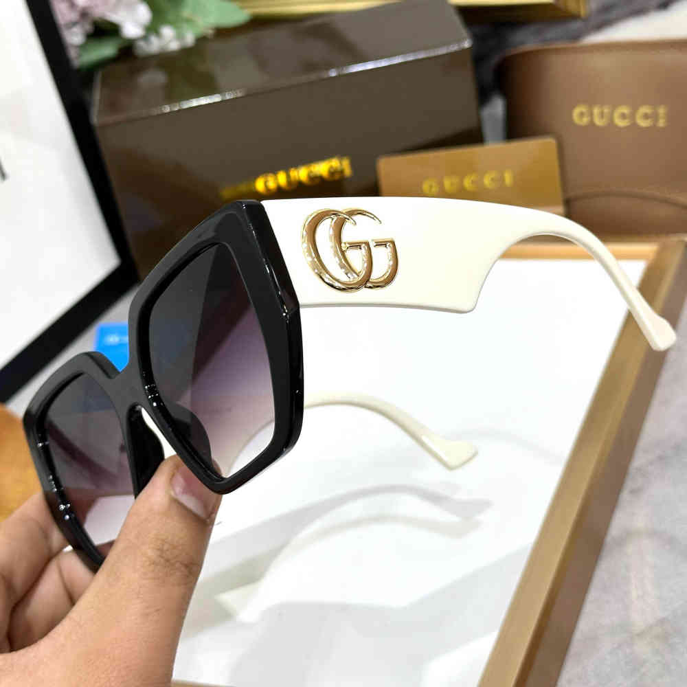 Gucci White Premium Women's Sunglasses-1