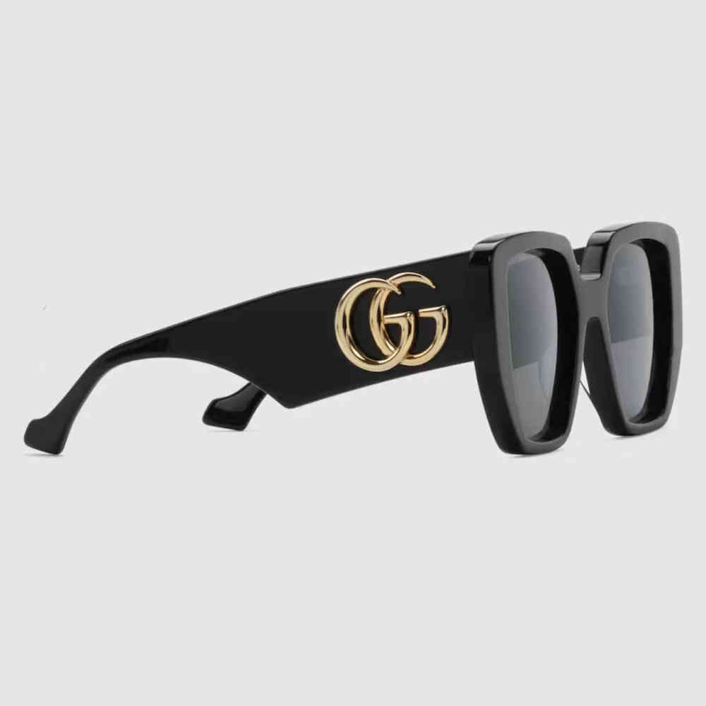 Black Gucci White Premium Women's Sunglasses