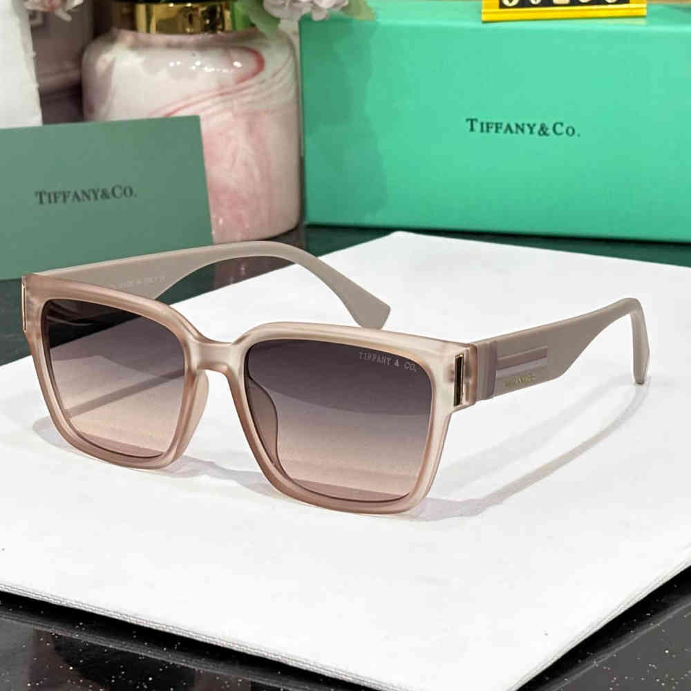 Beige Tiffany White Premium Women's Sunglasses