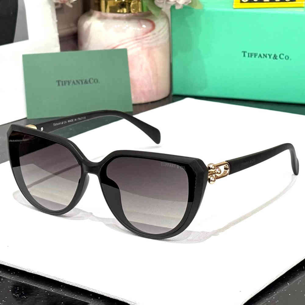 Black Tiffany Light Brown Premium Women's Sunglasses