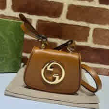 Gucci Blondie Nano Brown Mini Crossbody Bag-thumb-2