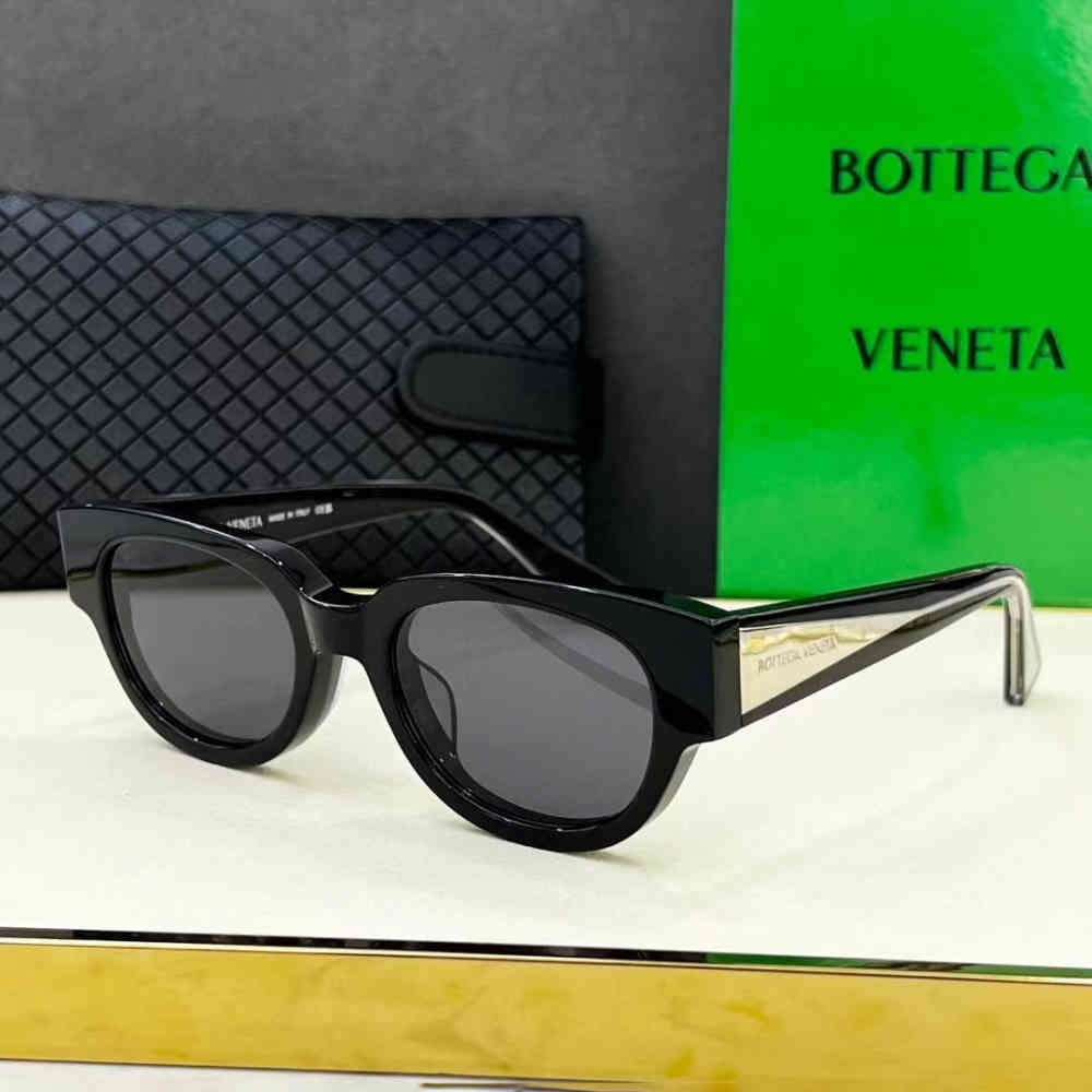 Black & Silver Bottega Veneta Black Luxury Sunglasses