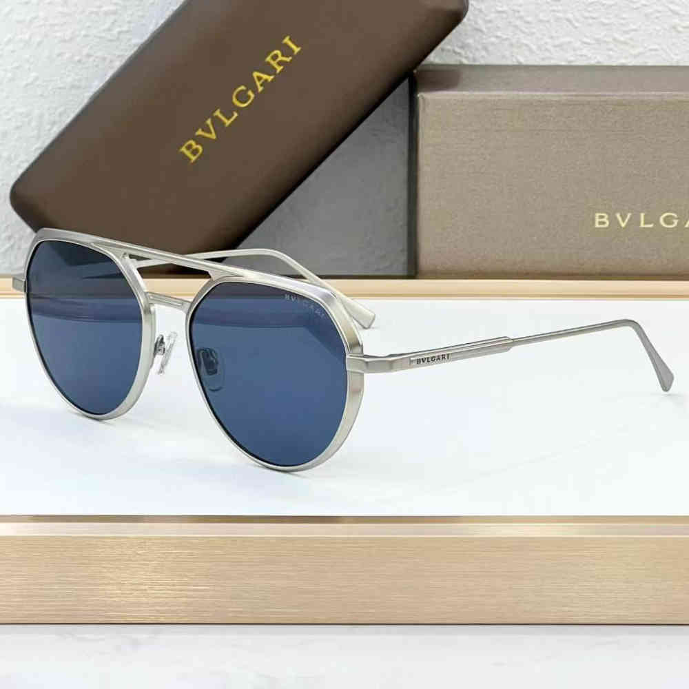 Blue Bvlgari Grey Luxury Sunglasses