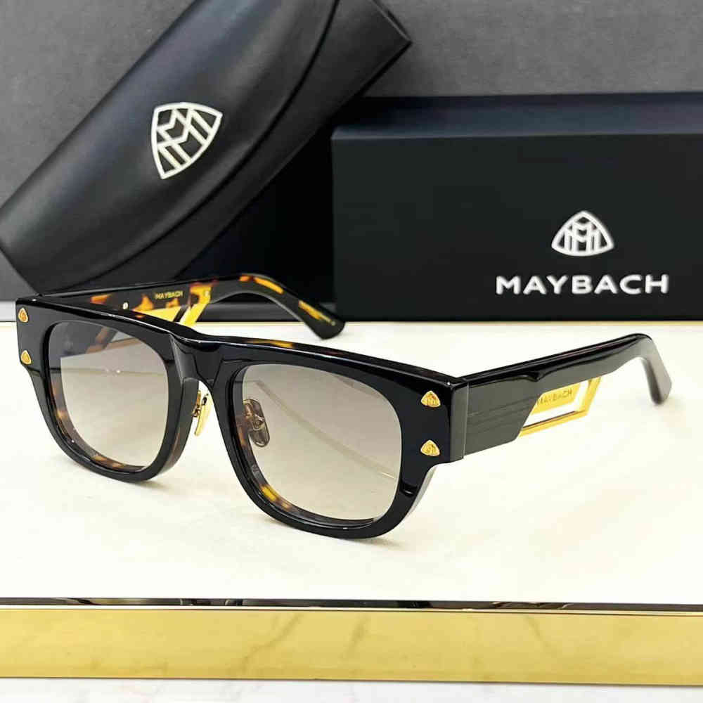 Black Maybach Blue Luxury Sunglasses