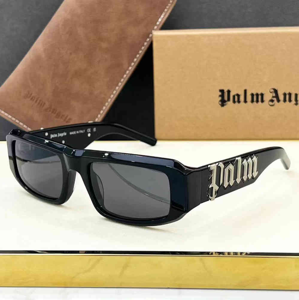 Black & Silver Palm Angels Black Luxury Sunglasses