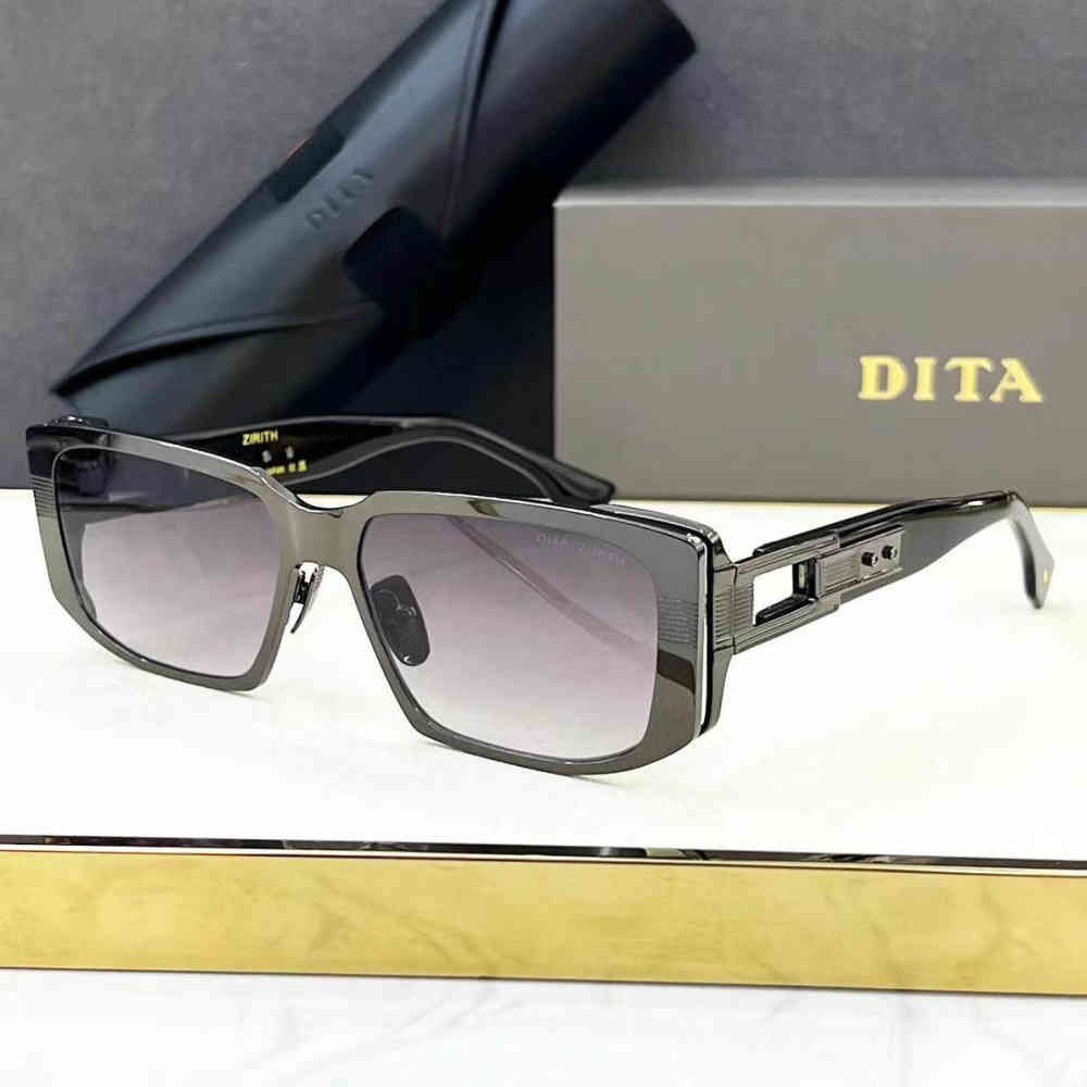 Black Dita Silver Blue Premium Quality Sunglasses