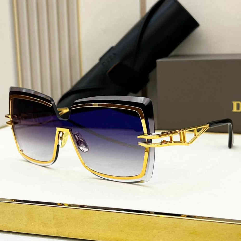 Golden & Blue Dita Silver & Black Premium Quality Sunglasses