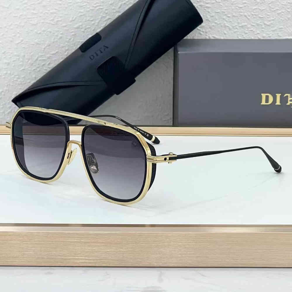 Black/golden Dita Silver & Blue Premium Quality Sunglasses