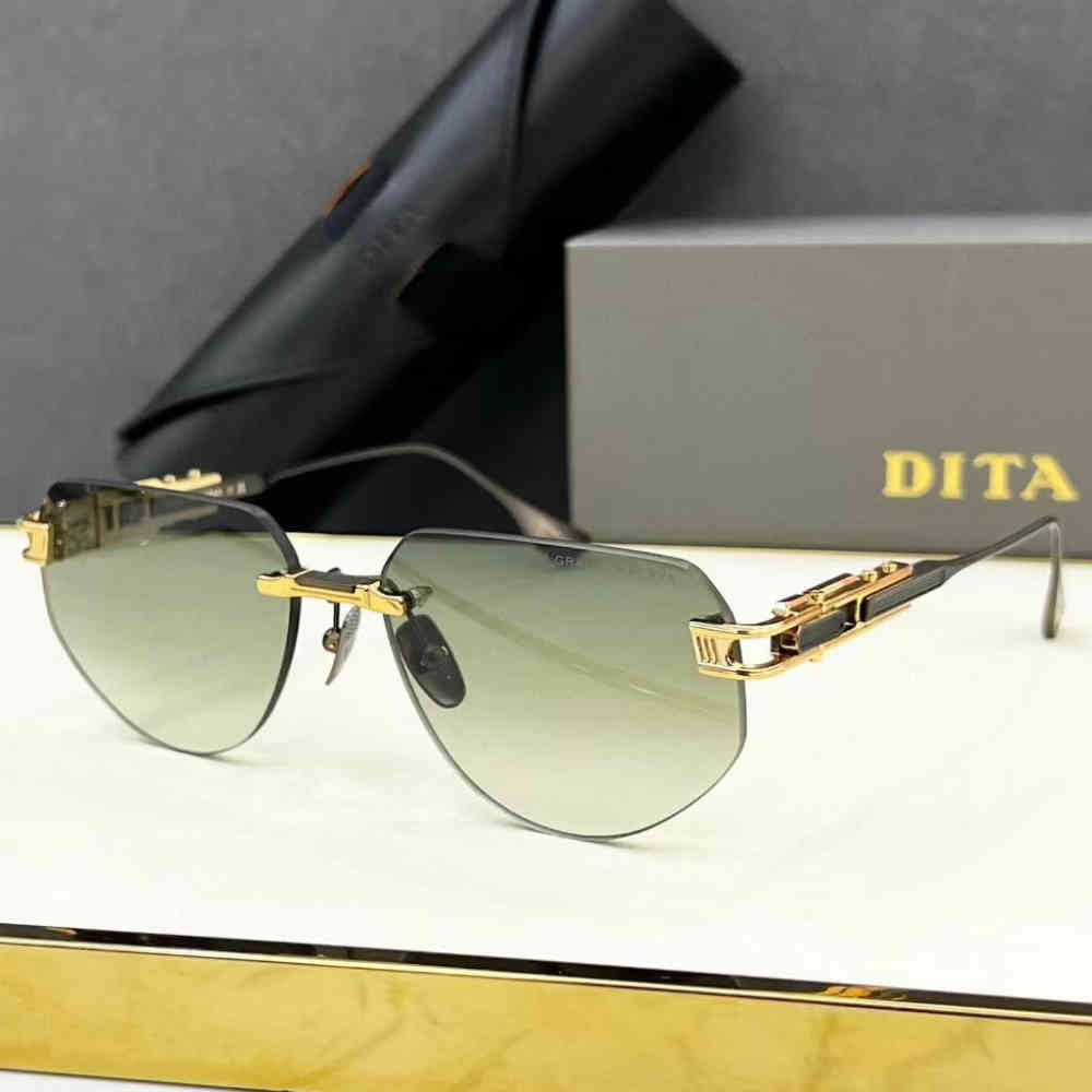 Golden & Green Dita Silver & Blue Premium Quality Sunglasses