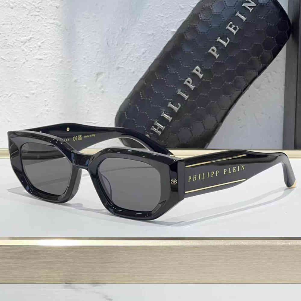 Black Philipp Plein Brown Luxury Sunglasses