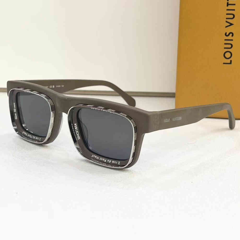 Grey Louis Vuitton Green Luxury Sunglasses