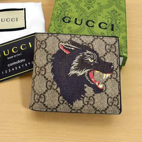 Gucci Bi-fold Brown Premium Compact Wallet-1