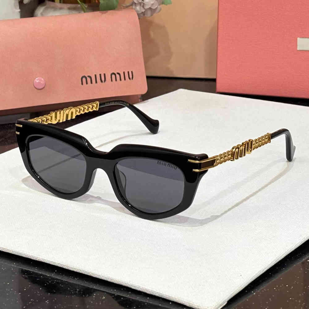 Black Miu Miu Grey Premium Women's Sunglasses