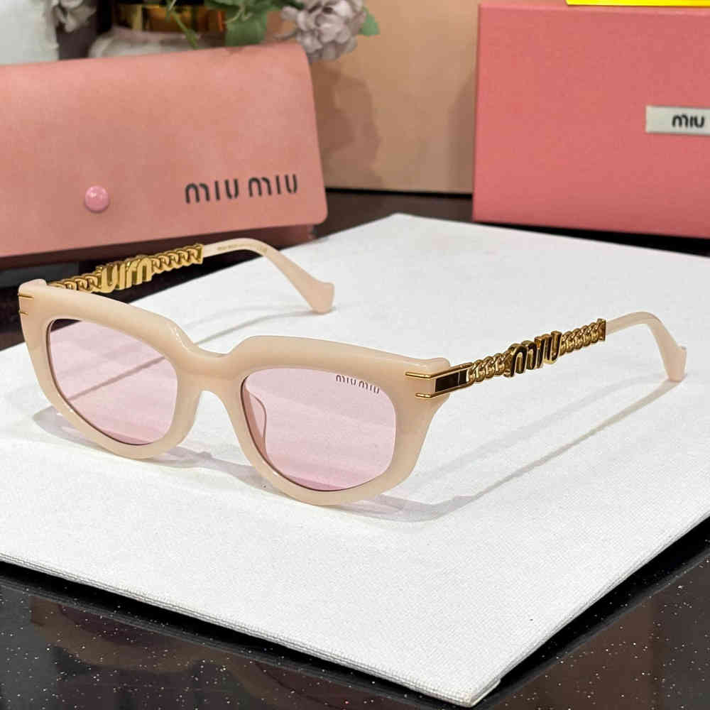 Pink Miu Miu Grey Premium Women's Sunglasses