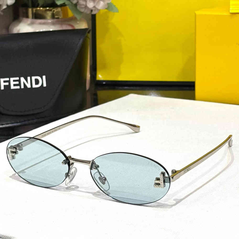 Blue Fendi Black Premium Women's Sunglasses