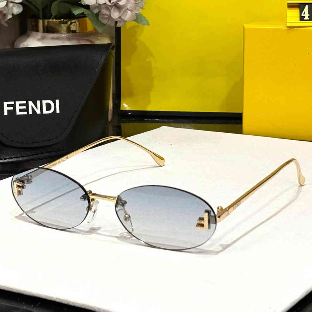 Grey Fendi Black Premium Women's Sunglasses